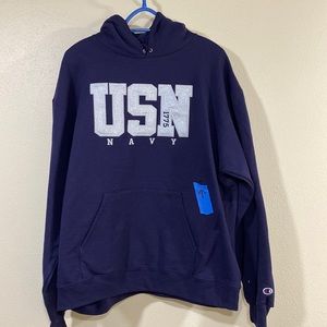 US Navy Hoodie, Dark Navy, Slight Imperfection SEE PIC, Men’s XL, NWOT